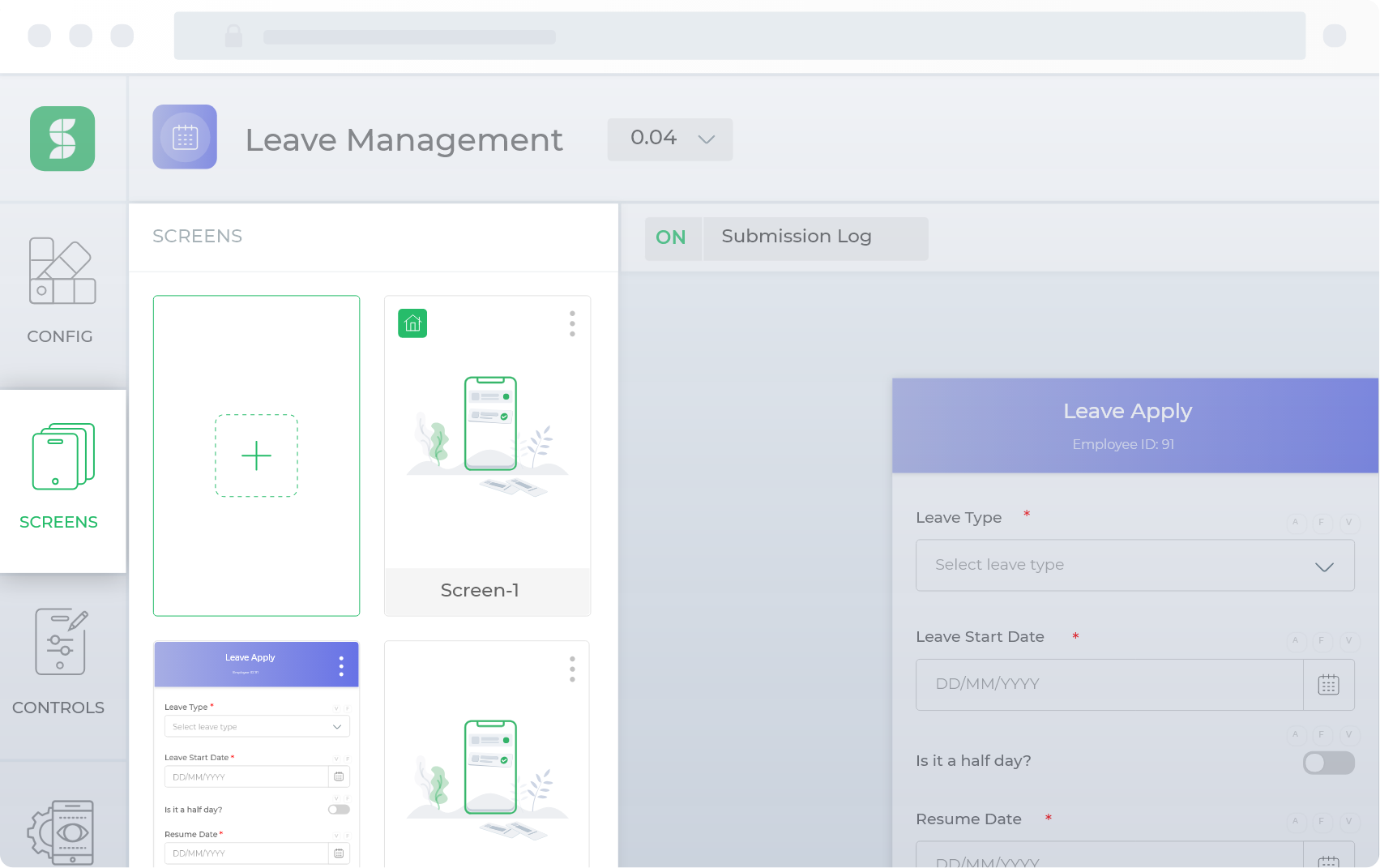 Multi-Screen UI Builder