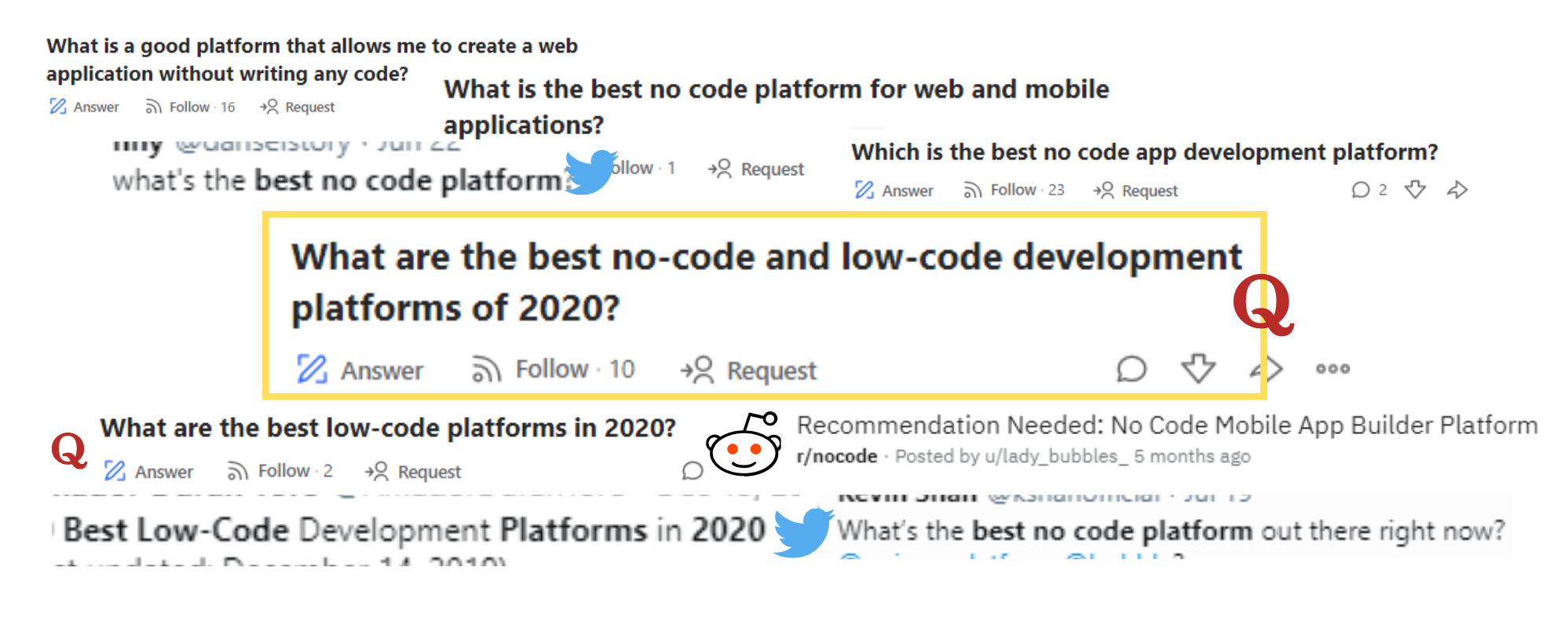 Best No-code platform of 2020