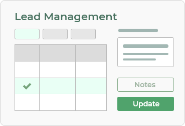 A custom CRM internal tool