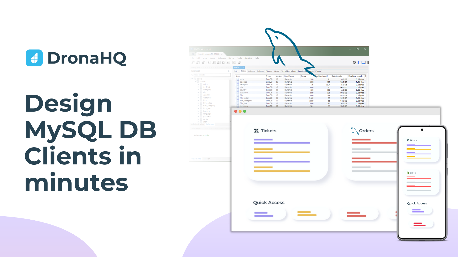 MySQL GUI | Build a MySQL Admin Panel in minutes | DronaHQ