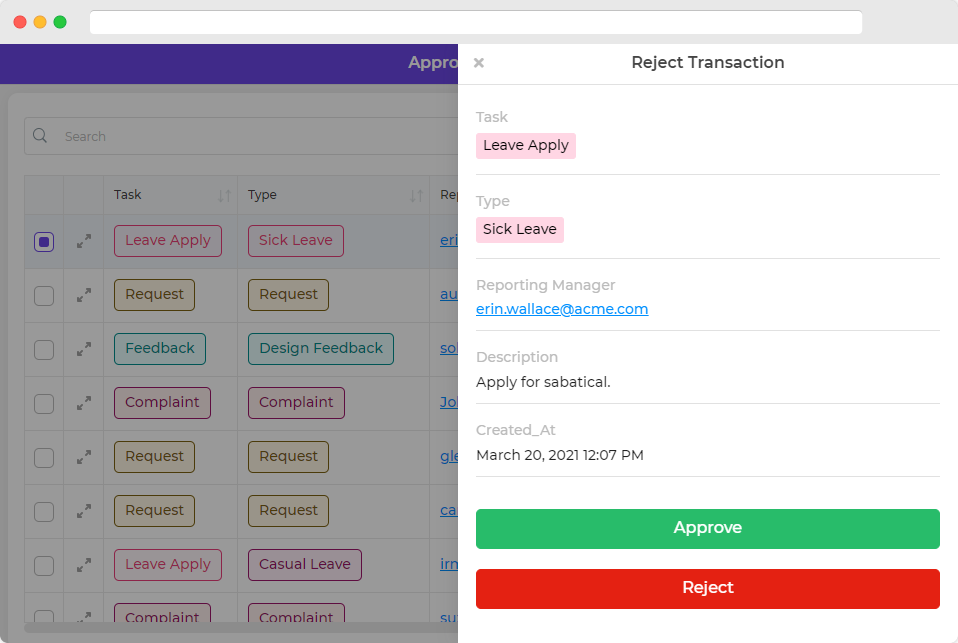 HR CRUD app