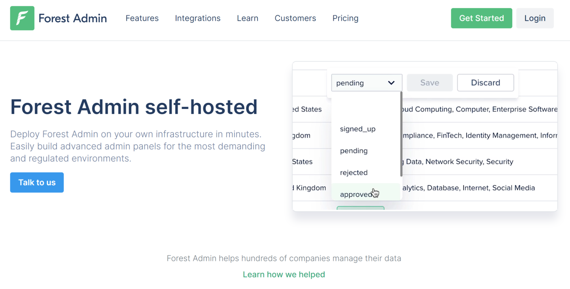 Retool Self Hosted Alternatives Forest Admin