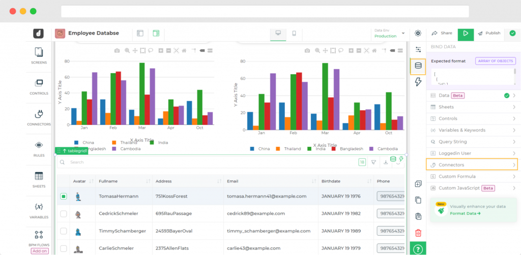 Building a snowflake dashboard - DronaHQ