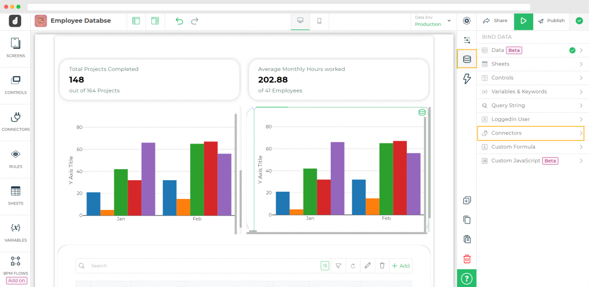 Building a snowflake dashboard DronaHQ