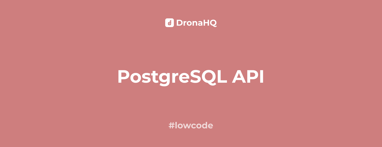 Easiest way to connect to PostgreSQL database with a REST API