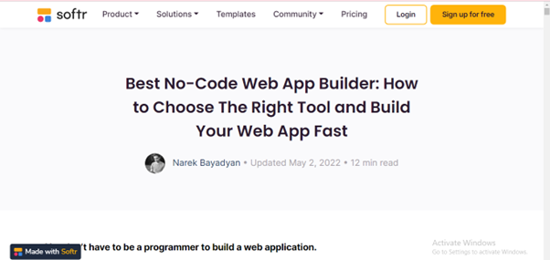 Web Applications Builder