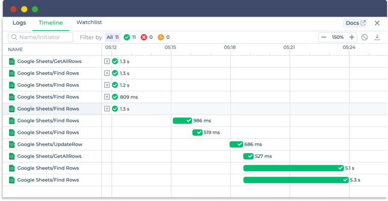 connector logs