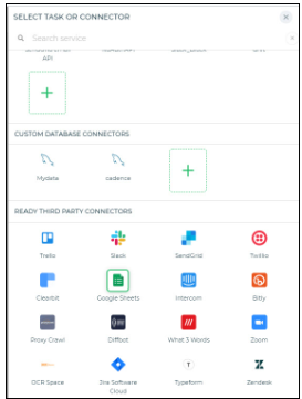 Select Google Sheets