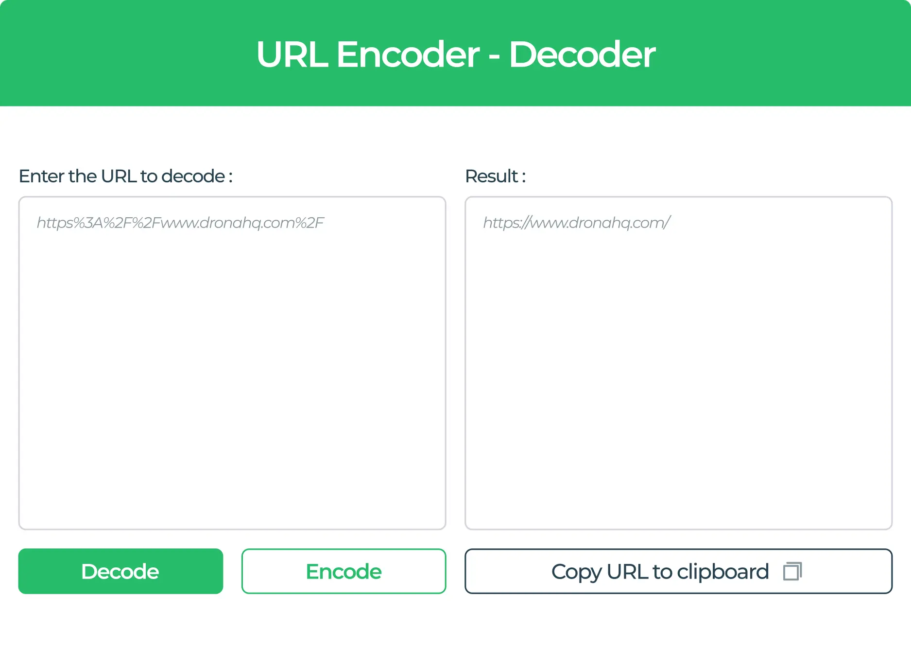 URL encoder decoder