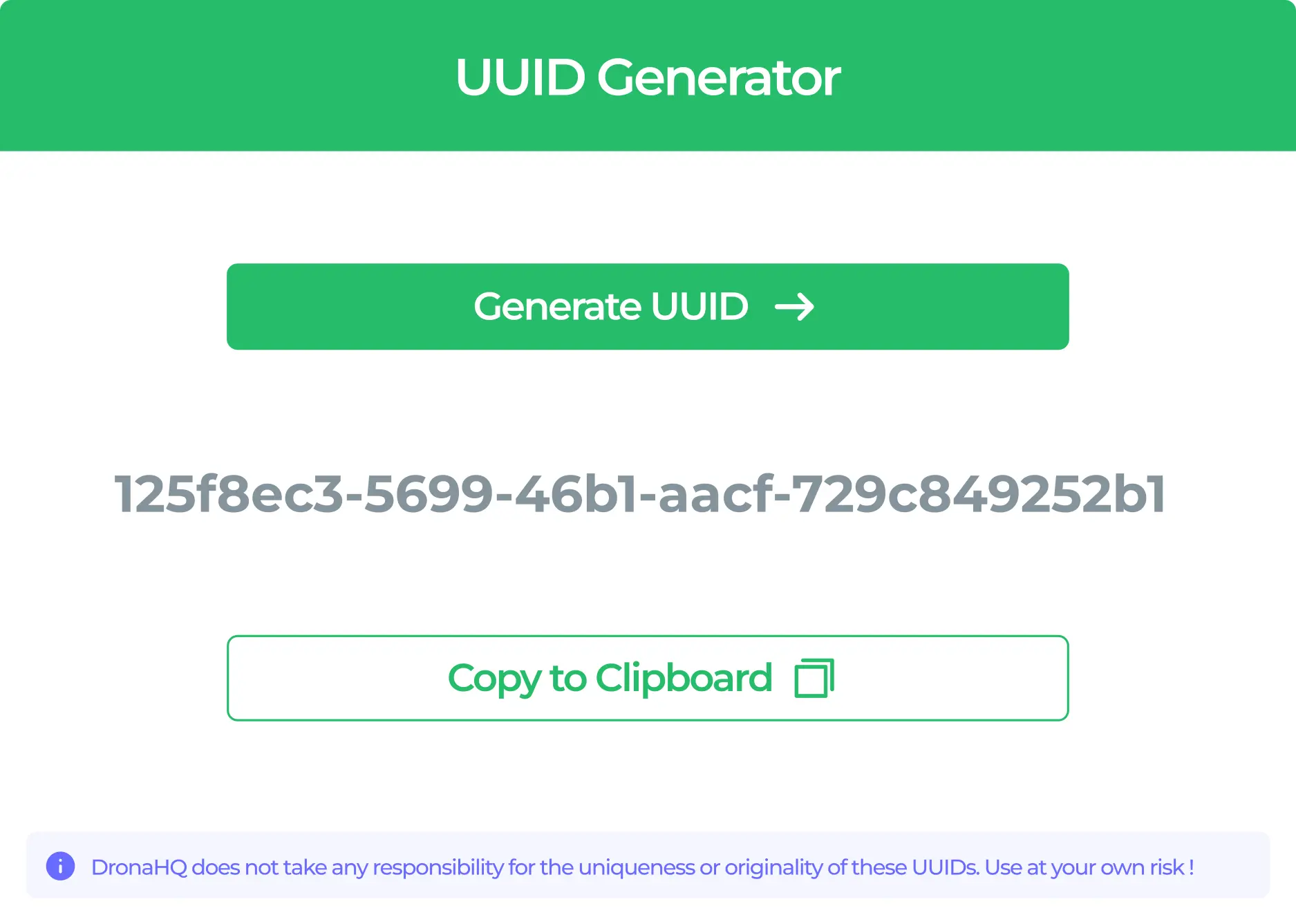 UUID generator