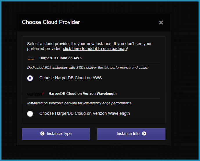select cloud provider 