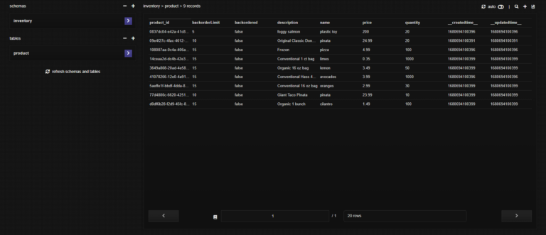 HarperDB table