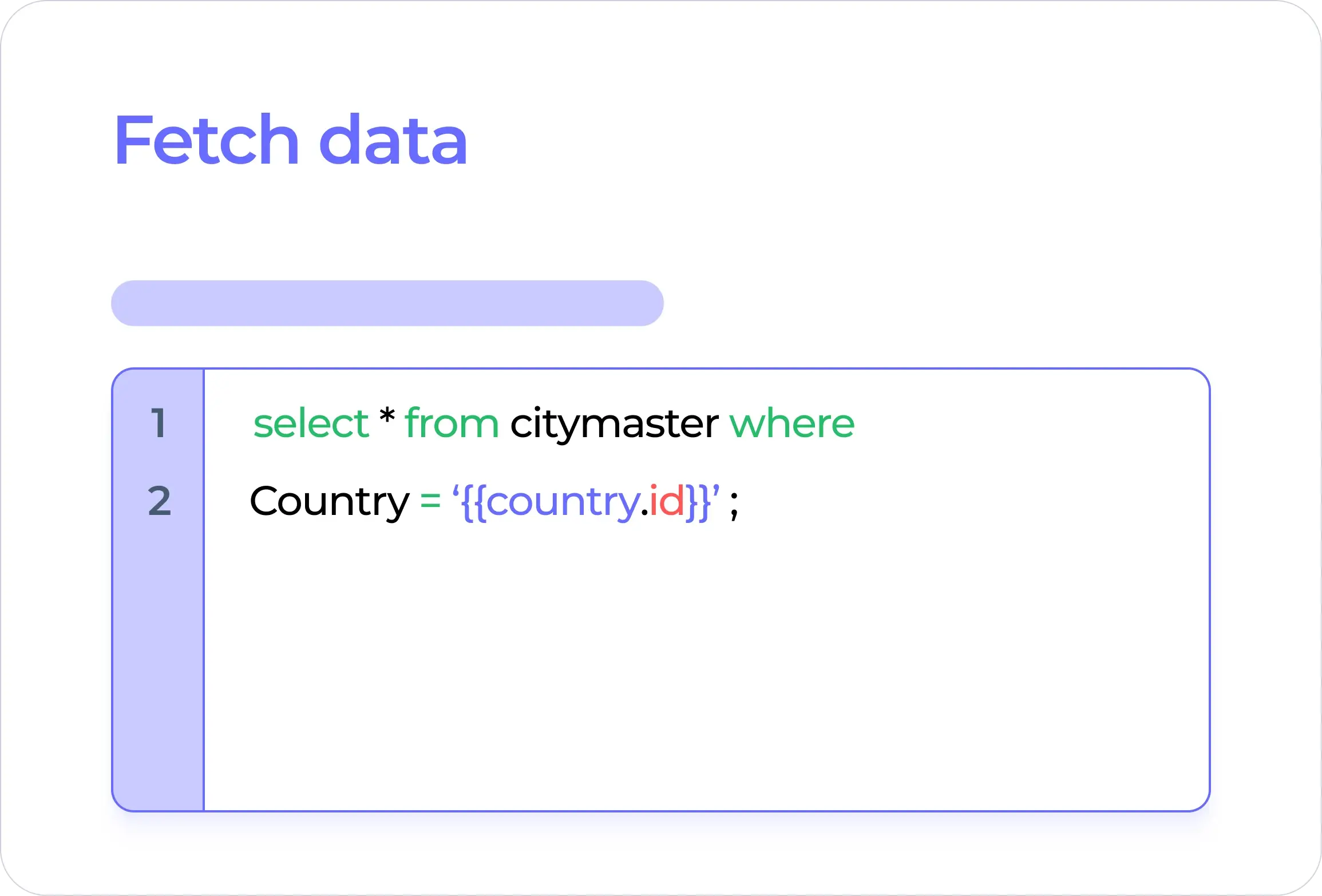 fetch data