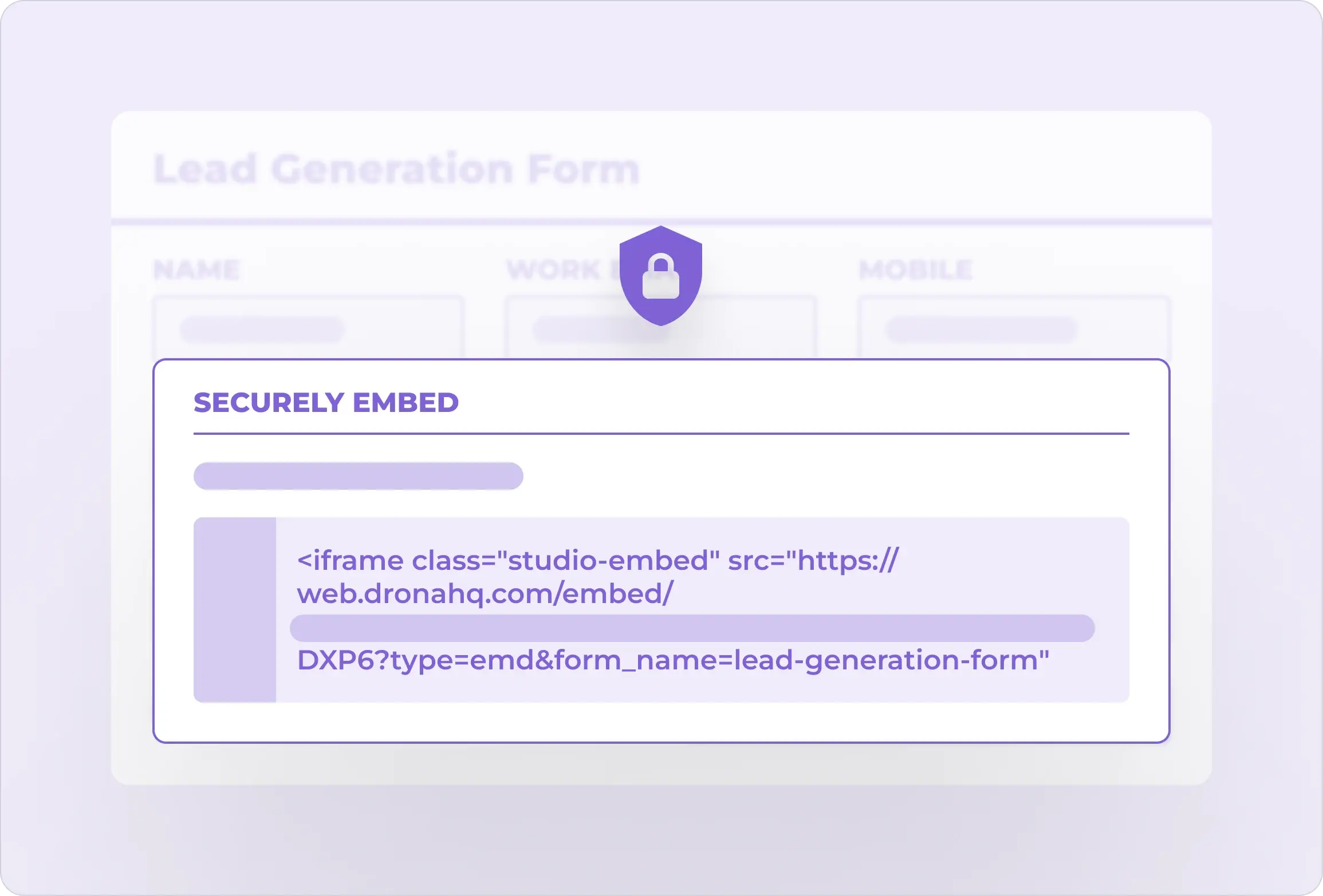 secure embed forms