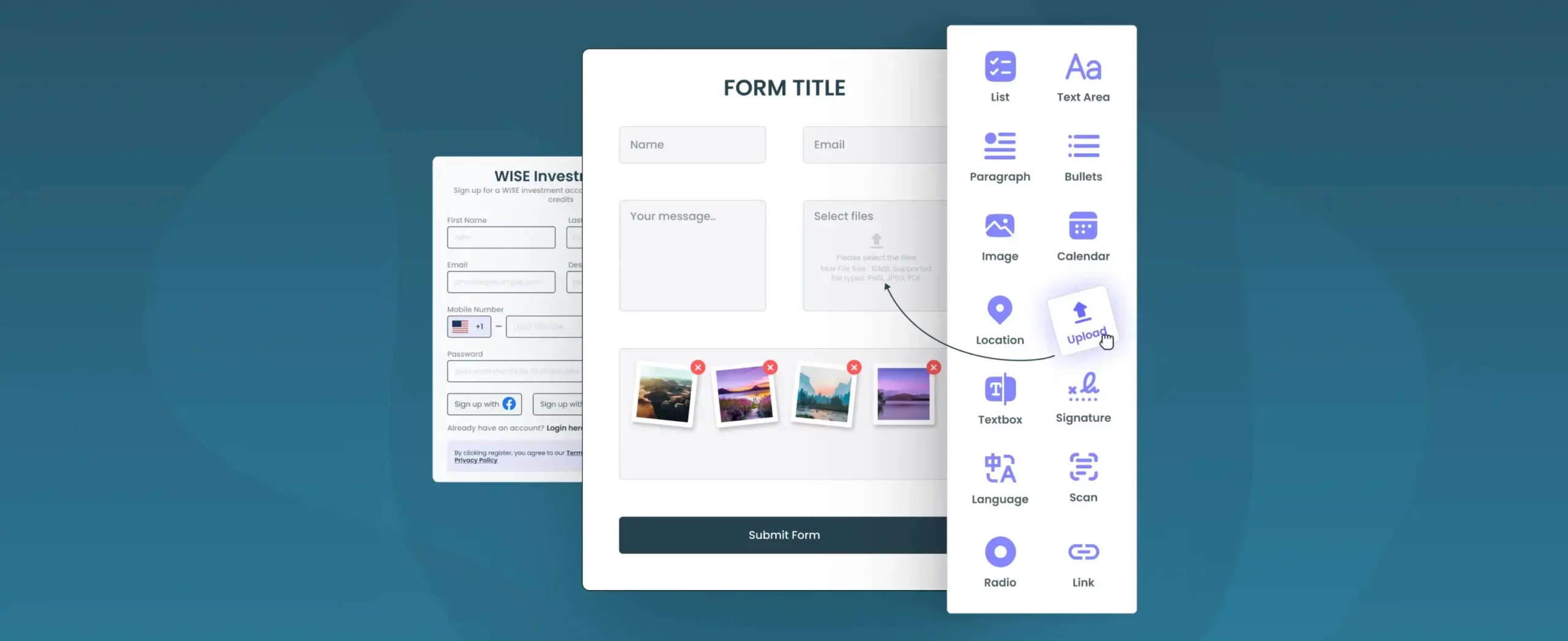 Form builder to collect and analyze data in minutes