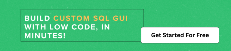 SQL gui with low code