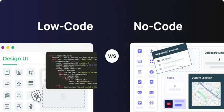 Image-no-code vs low-code (app with custom code)