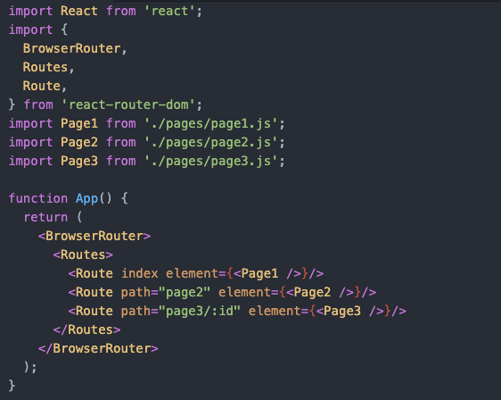 Router in react