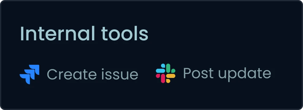 Internal tools